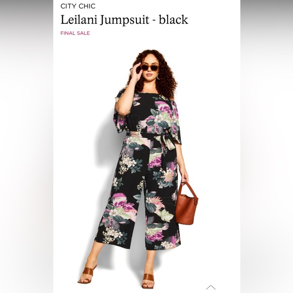 City Chic Leilani Jumpsuit. Size: Small/16. New with tags. Never worn. - Picture 7 of 8